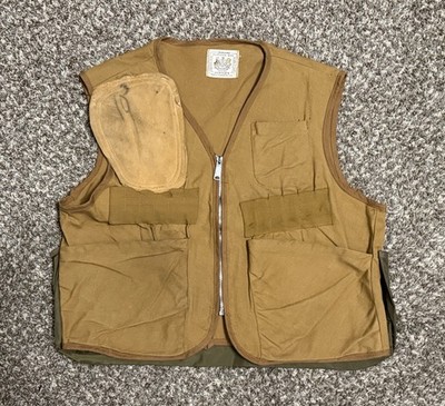 Vintage Hudson Bay Hunting Jacket Herters Shoulder Pad 23x21.5 Med 60s