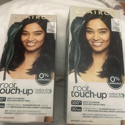 A Lot 2x Clairol Permanent Root Touch Up # 2 Matches Black Shades New