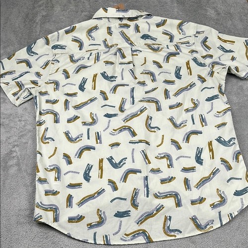 Camicia Prana L nuova misto cotone biologico slim fit manica corta con bottoni - Foto 10 di 11