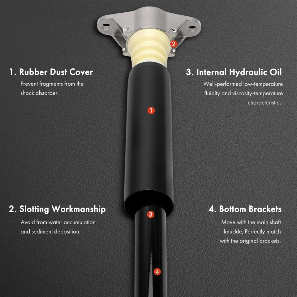 2Pcs Rear Shock Absorber w/ Top Mount for Mazda CX-3 2016 2017-2021 DH1G28910C - Image 3 of 4