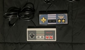 Nintendo NES console custom bundle with three games and two controllers