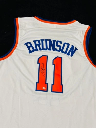 Jalen Brunson New York Knicks Signed Basketball Jersey COA