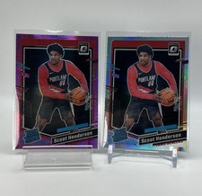 2023-24 Donruss Optic Rated Rookie PINK HYPER & SILVER HOLO🔥 Scoot Henderson RC