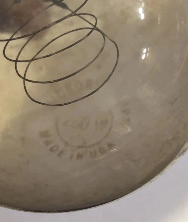 Vintage / Antique Hickory Lamps Edison Coiled Filament Light Bulb 260W - Image 3 of 4