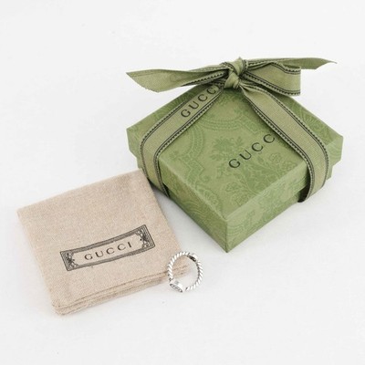 Gucci - Ring - Ineinandergreifender G Silberring Silber