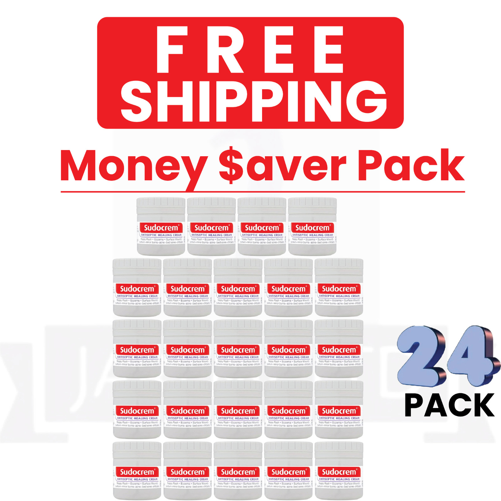 Sudocrem Antiseptic Healing Cream 60g Pack of 24 - [EXP 12-2026]