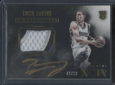 2014-15 Panini Noir Basketball Zach LaVine #249 RC Rookie Patch Auto /99
