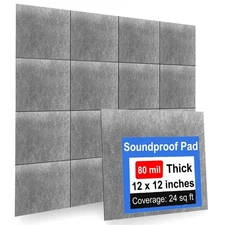 Foneso Mass Loaded Vinyl Sound Proof Barrier, Anti Vibration Deadening Soundp...