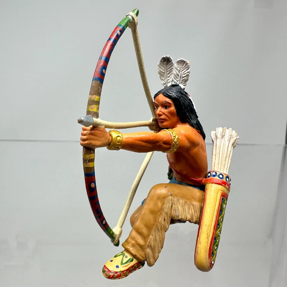 Figura india Schleich Wild West Sioux Archer arrodillada 70305 2005 Foto 2 de 4