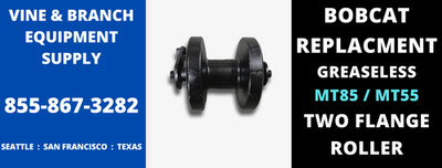 PREMIUM BOBCAT TWO FLANGE ROLLER   MT85 / MT55 (GREASELESS NEW STYLE)