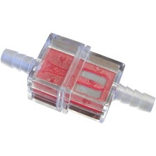 Helix Racing Products In-line Fuel Filter - Red Motorcycle Atvutv Street Bike