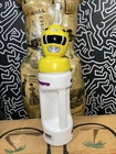 VTG 1994 SABAN MIGHTY MORPHIN POWER RANGERS Yellow Head WATER BOTTLE W/ Straw