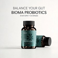 2 Pack BIOMA Probiotics Digestive Health Gut Support for Men  Women 60 Capsules