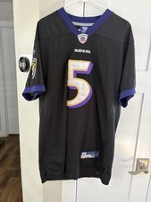 Baltimore Ravens #5 Joe Flacco Football Jersey Reebok NFL Size 50 / XL Shirt