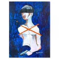 Milton Berwin (1925-2023), Original Painting on Mylar (30" x 23"), Hand Signed w