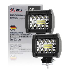 Pair 4 20000lm Led Work Light Bar Spot Pods Fog Lamp Offroad Driving Truck Atv