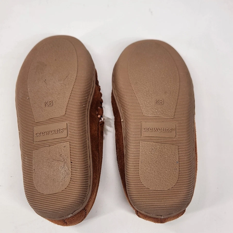 Mocasines sin cordones J.Crew Crewcuts gamuza imitación piel de oveja niño pequeño 5 marrón Foto 4 de 4