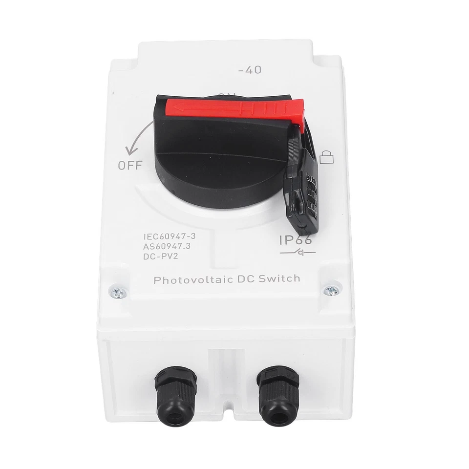Interruptor de desconexión aislador fotovoltaico DC1200V 32A pieza de interruptor de cambio PV DC Foto 3 de 4