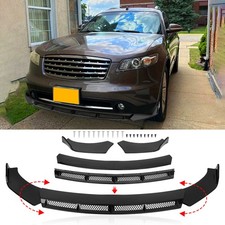 For Infiniti Fx35 Fx37 Fx45 Fx50 Front Bumper Lip Splitter Spoiler Glossy Chin