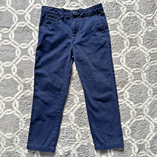 Gap Kids Chino Pants Boys Size 5 Navy Blue Uniform Straight Leg