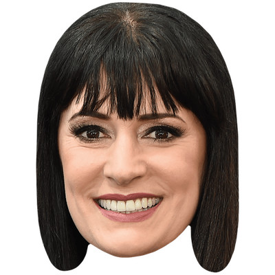 Paget Brewster (Smile) Celebrity Mask, Flat Card Face, Fancy Dress Mask