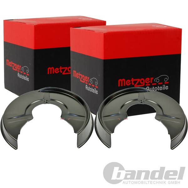 2X Metzger Spritzbleche Bremsscheiben Hinten Passend FÜR Audi A4-image
