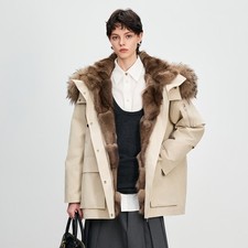 Womens Workwear Coat 100% Fox Fur Liner 2026 ...
