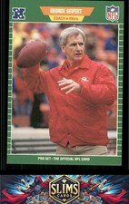 1989 Pro Set San Francisco 49ers George Seifert #389