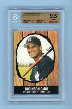 2003 bowman heritage Robinson Cano card# 210 BGS 9.5 gem mint yankees rookie rc. rookie card picture