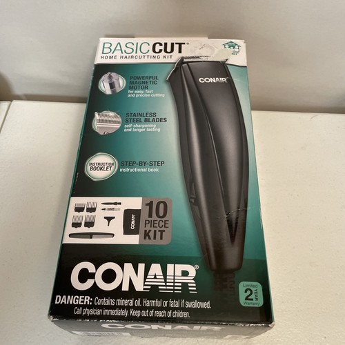 CONAIR Basic Cut Home Haircutting Clippers Kit 10 Piece Set FREE BONUS GIFT New - Picture 6 of 6