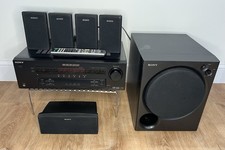 SONY STR K750P Control Center Stereo Receiver W/ Speakers, Subwoofer, Remote