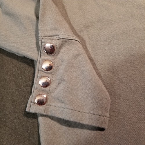 SOFT SURROUNDINGS COWL NECK SWEATER LONG SLEEVE COPPER BUTTONS XS - Picture 4 of 11