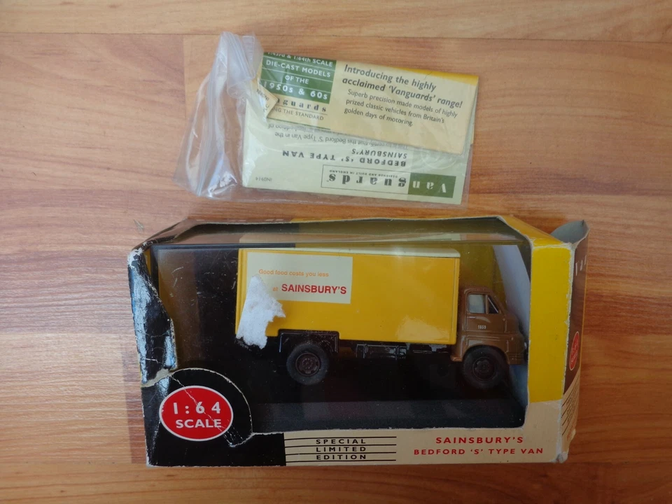 Corgi Vanguards 1/64 VA8004 'Sainsburys' Bedford S Type Citerne Van Modèle - Photo 1/1