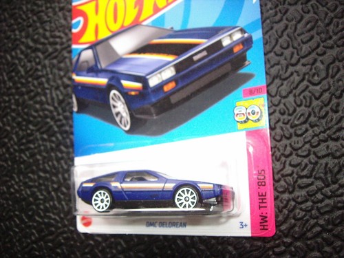 HOT WHEELS TREASURE HUNT 80’s DMC DELOREAN + DMC HW The 80s 8/10 BLUE FREE SHIP - Picture 5 of 5
