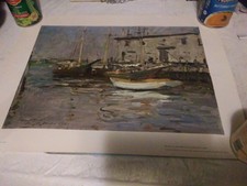 Boats on the Beach by Felix Vallotton Water Sand Trees 8x10 Print Picture 1780