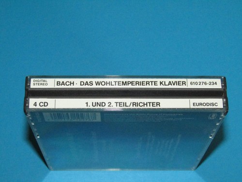 Svjatoslav Richter / Bach: Das Wohltemperierte Klavier (DE 1985) 4 CD-Set - Bild 9 von 9