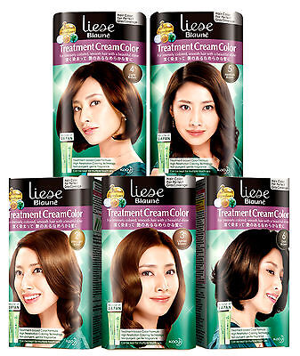LIESE BLAUNE] Kao Japan Treatment Cream Color GRAY COVERAGE Hair Dye Kit  NEW | eBay
