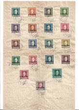 FRANCOBOLLI  OCCUPAZIONE AUSTRIACA FRIULI soprastampati su Posta Militare Aus