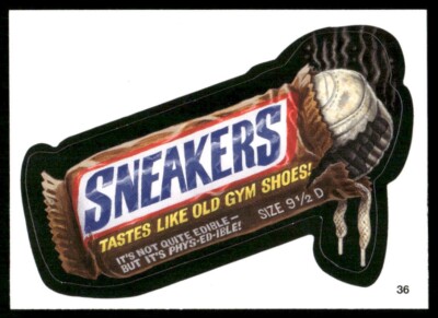 Snickers Candy Bar 2004 Topps Wacky Package Card #36 (NM)