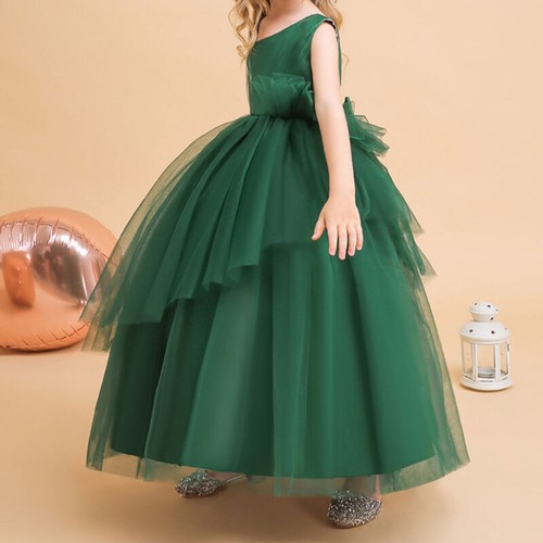 Verywea Flower Girls Princess Dress Kids Party Wedding Pageant Bridesmaid Formal - Picture 29 of 39