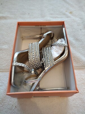 Lemonade La Scene Silver Heel Size 10