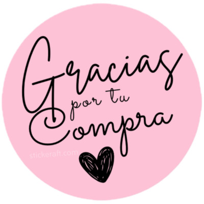 Gracias Por Tu Compra Stickers Packaging Stickers Spanish labels 15 colors