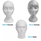 Brand New Polystyrene Mannequin Display Male & Female Head -