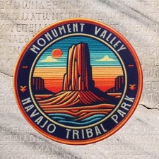 Monument Valley State Park Patch Iron-on Applique Nature Badge, Utah, Desert