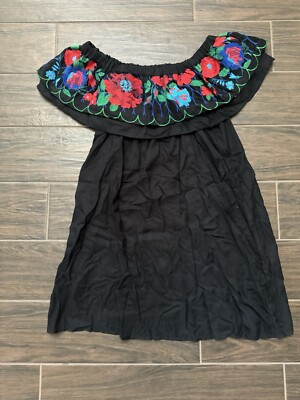 umgee off the shoulder dress Umgee Off Shoulder Lace Floral Ruffle Dress Size M Fairy Fairycore