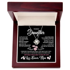 To My Daughter Necklace From Mom, Mother Daughter Necklace, Gift From Mom