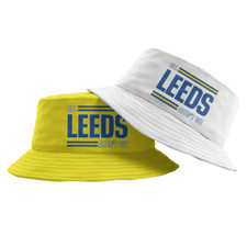 ALL LEEDS  AREN'T WE - Football - Summer Bucket Fishing Hat - YELLOW & WHITE