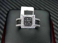 2Ct Round Cut Lab Created Diamond Engagement Ring 14K White Gold Plated Silver