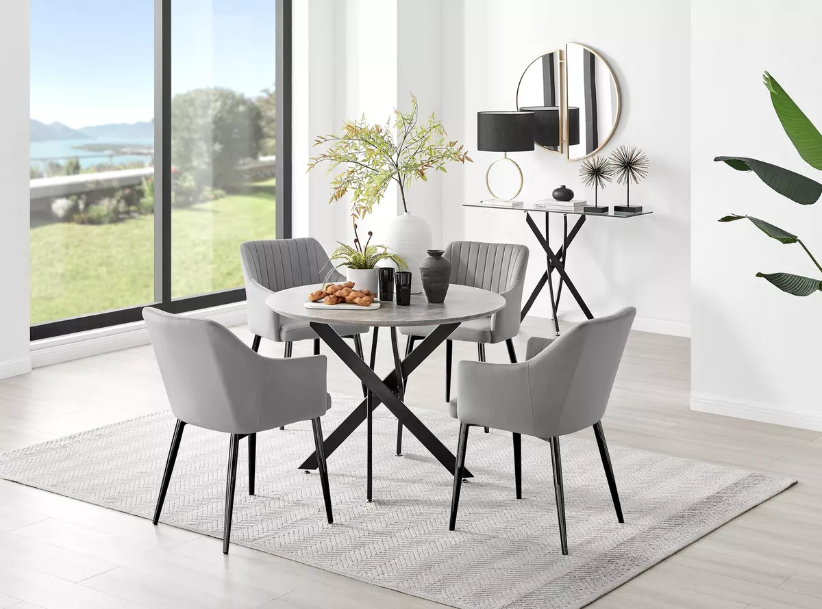 Ebay round dining table and chairs online