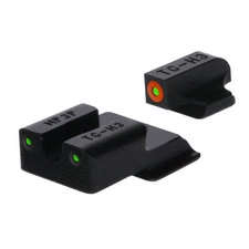TRUGLO Tritium Pro Night Sight Set Fits S&W EZ 9 Green Tritium Orange Focus Lock